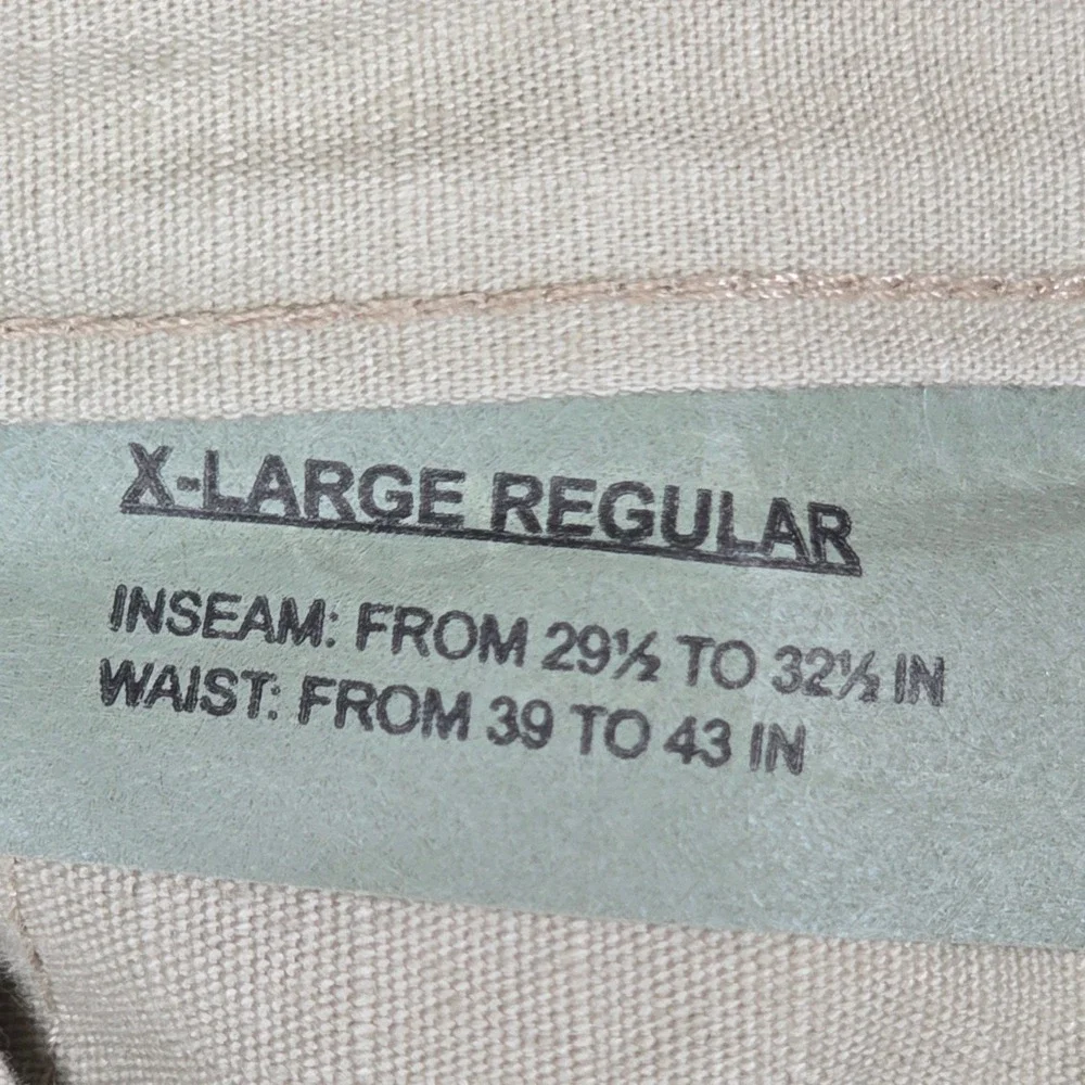 Tru-Spec Mens Tactical Cargo Pants Tan Ripstop Button‎ Fly XL Regular 42x32 USA